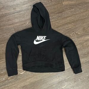 Nike Cropped Black Hoodie